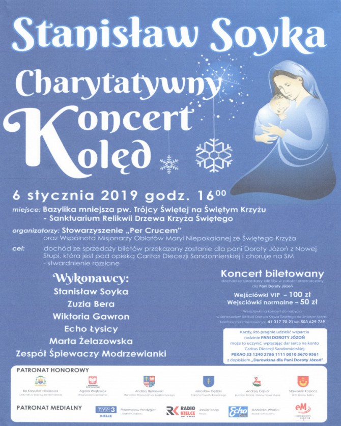 Charytatywny Koncert Kolęd na Świętym Krzyżu