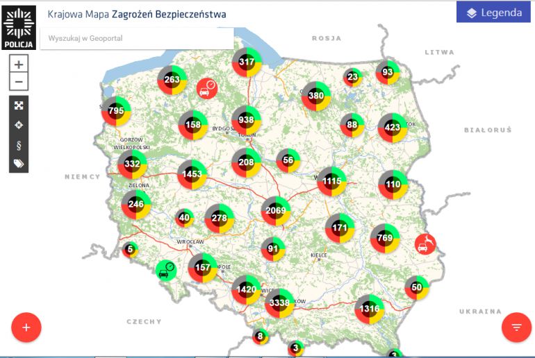 Mapa Zagrożeń już działa