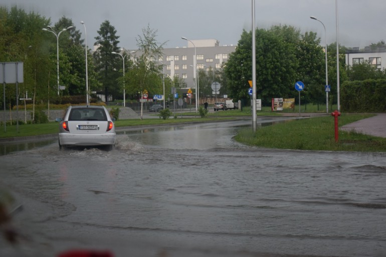Potężna ulewa przeszła nad regionem