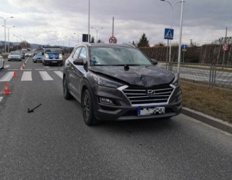 Wypadek na Krakowskiej. Piesza w ciężkim stanie