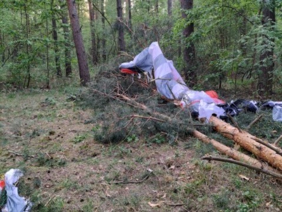 Groźny pożar w powiecie włoszczowskim. Płonął tartak