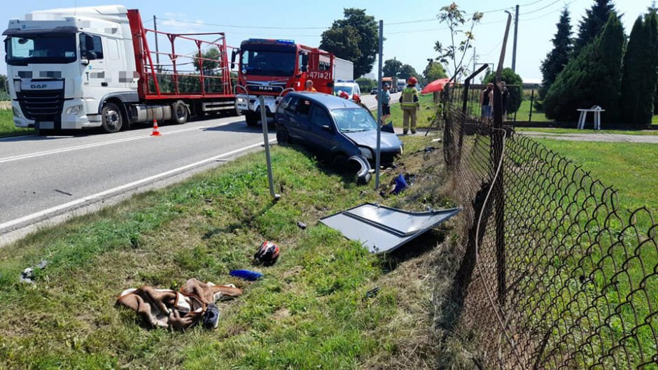 Wypadek w powiecie sandomierskim. Nie żyje motocyklista