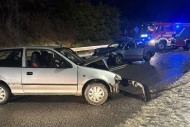 [AKTUALIZACJA] Trzy auta zderzyły się w miejscowości Trzcianka. Sprawca uciekł, został już zatrzymany
