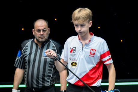 Jakub Chrobot z Fortis Bilard Kielce wicemistrzem Europy Juniorów