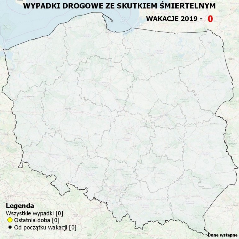 Mapa, która ostrzeże przed wypadkami