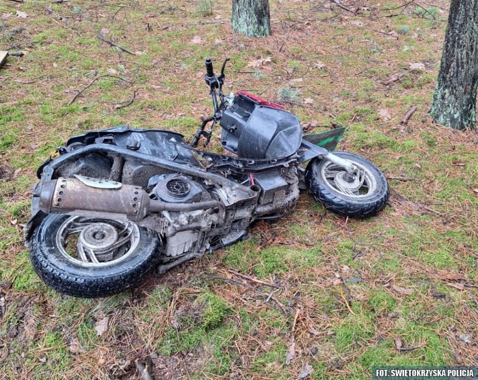 Pościg za motorowerem. Kierowca miał 15 lat