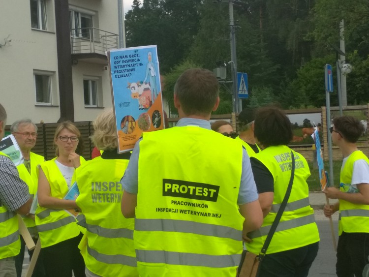 Protest pracowników Inspekcji Weterynaryjnej