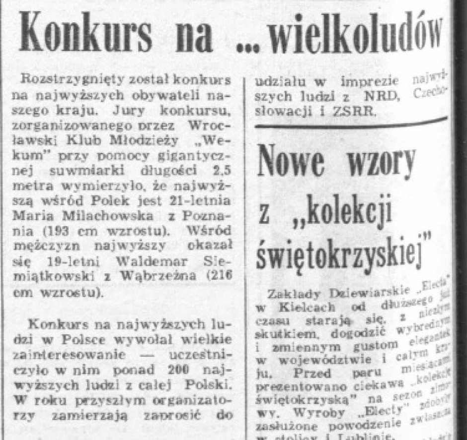 [PRZEGLĄD PRASY] Trojaczki w Chęcinach i najwyżsi ludzie w Polsce