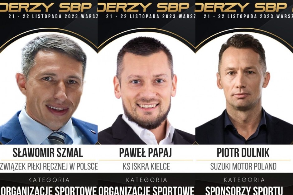 Wyróżnienia dla ludzi kieleckiego sportu. Szmal, Dulnik, Papaj Liderami Sport Biznes Polska