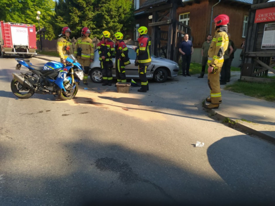 Kolejny wypadek z udziałem motocyklisty. Utrudnienia na W751
