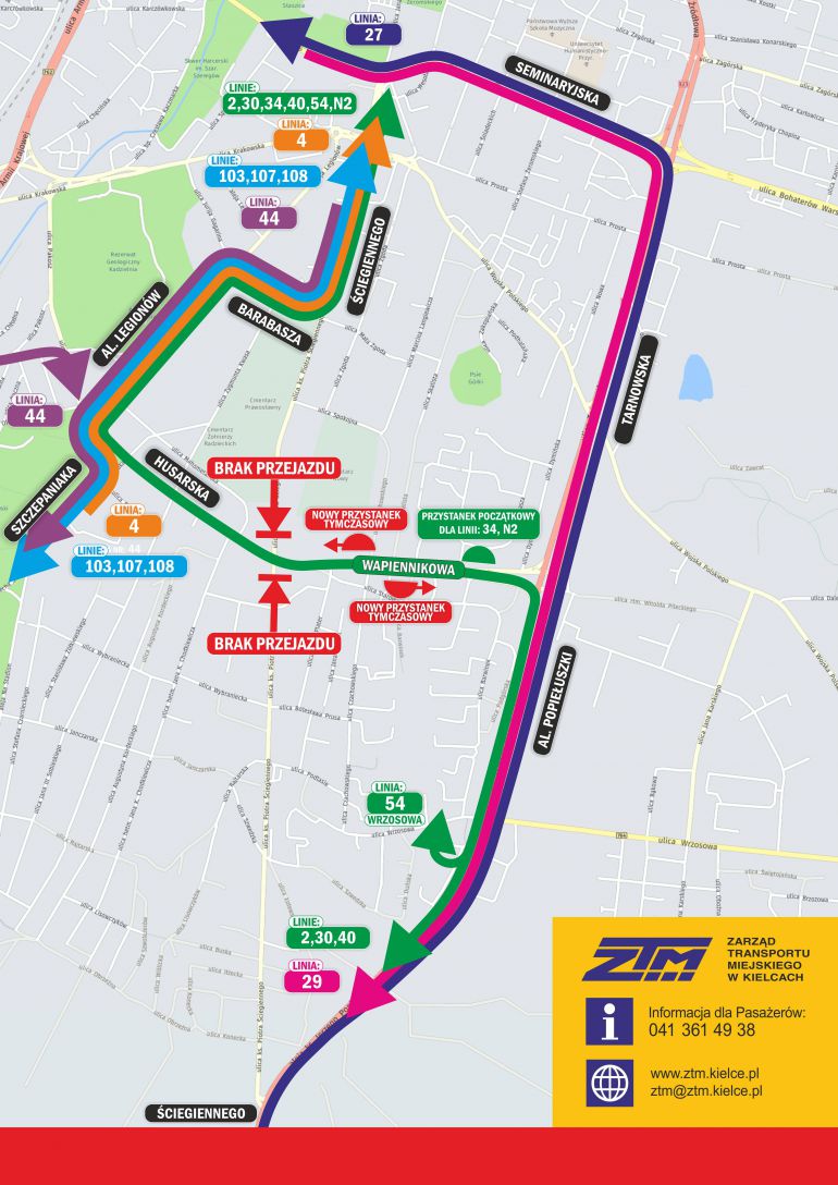 Remont Wapiennikowej ruszy lada dzień. Ogromne zmiany w kursowaniu autobusów