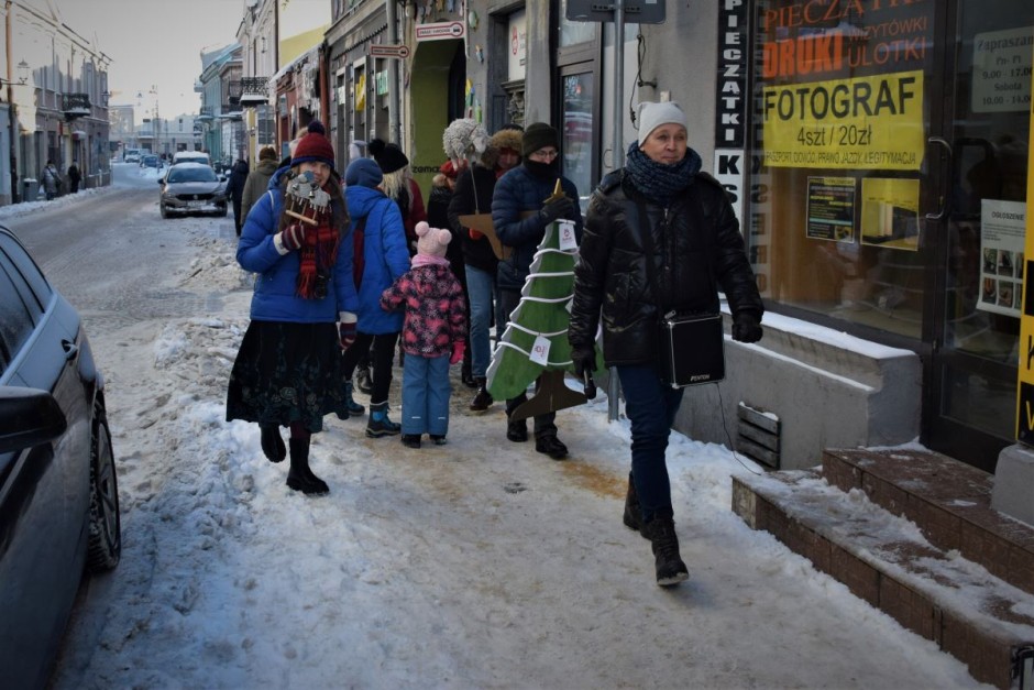 „Kubuś” z życzeniami na budowie