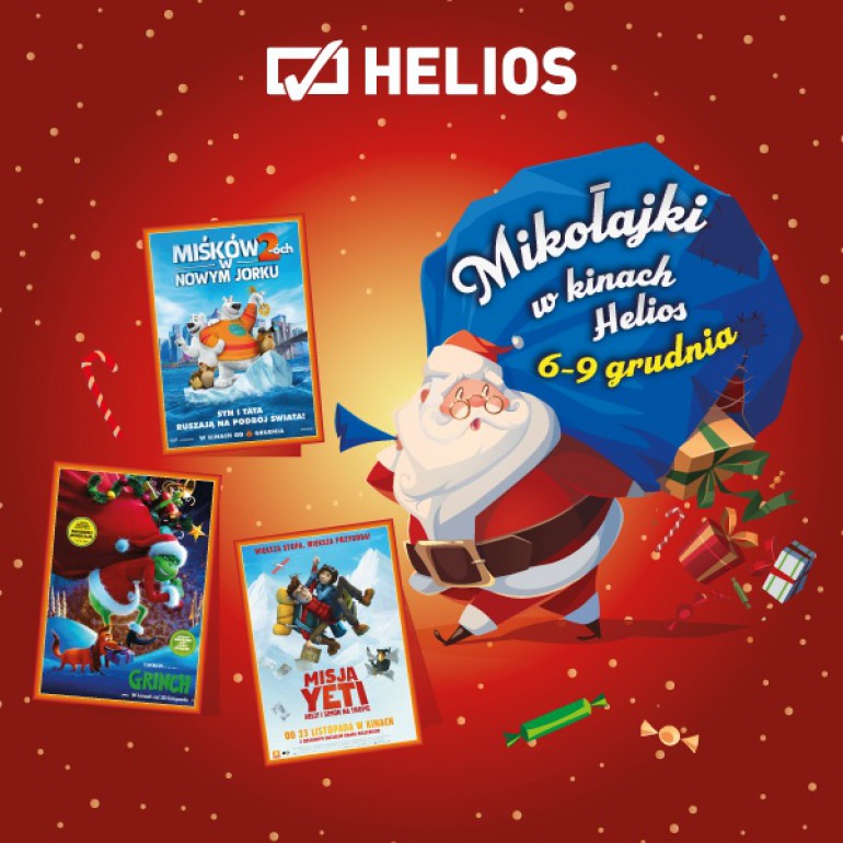 Mikołajki z kinem Helios