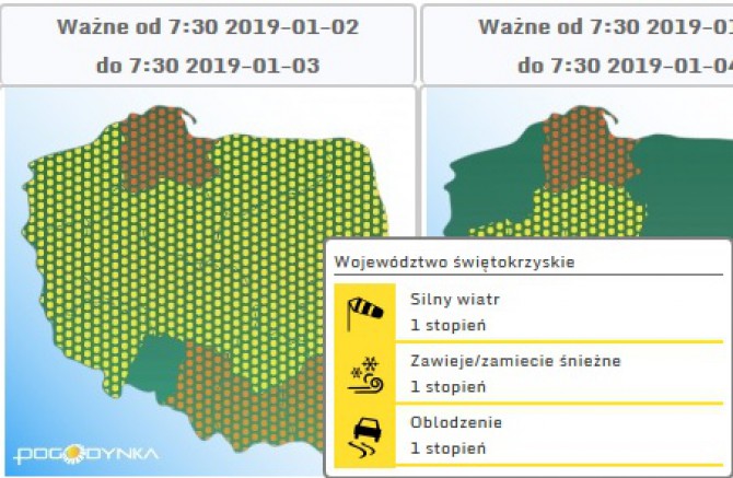 IMGW – prognoza zagrożeń dla naszego województwa