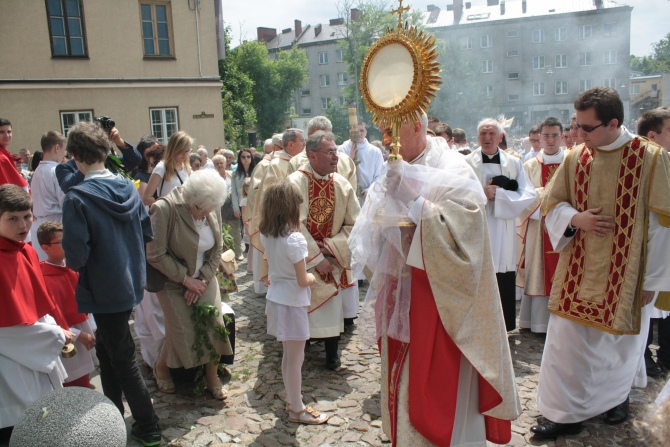 Uroczystości Bożego Ciała w Kielcach 