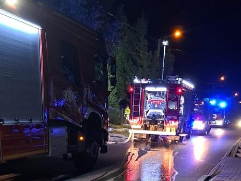 Nocna interwencja strażaków w Jaworzu