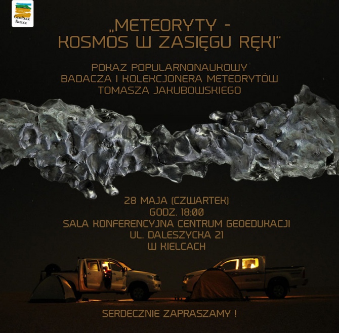 „Meteoryty-kosmos w zasięgu ręki”