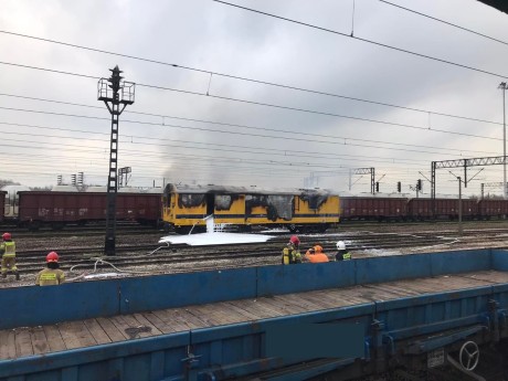 Pożar wagonu w Skarżysku. W środku butle z gazami