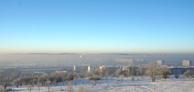 Uwaga! Potężny smog nad Kielcami!