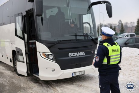 Punkt kontroli autokarów już działa