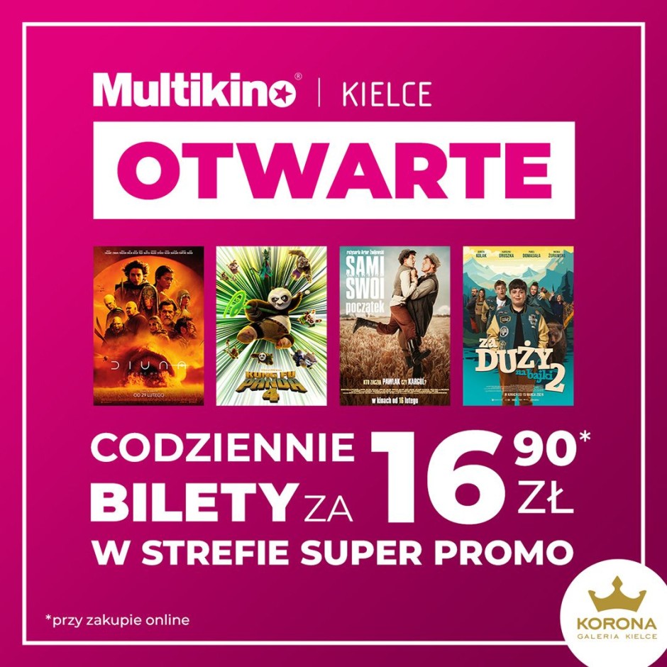 Multikino Kielce ponownie otwarte!