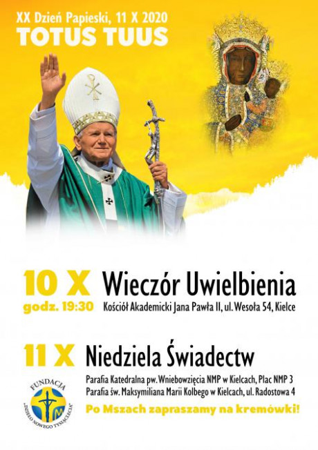 Dziś XX Dzień Papieski. Wspomóżmy zdolną i niezamożna młodzież