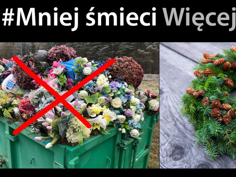 "Mniej śmieci – więcej pamięci". Ekologiczna akcja na Wszystkich Świętych