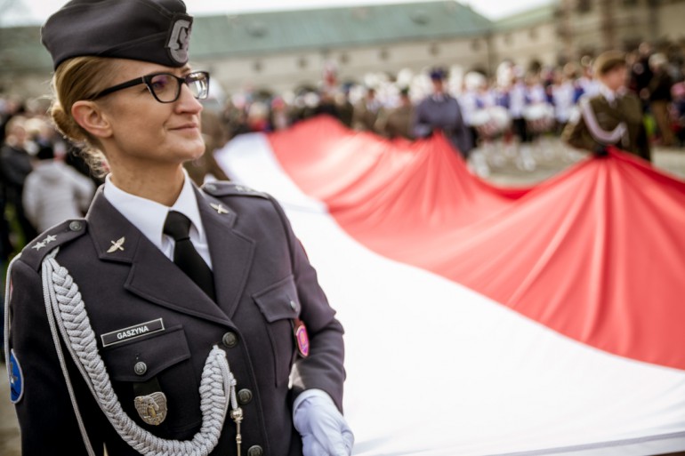 [VIDEO + FOTO] Przed pomnikiem Marszałka uczciliśmy Narodowe Święto Niepodległości