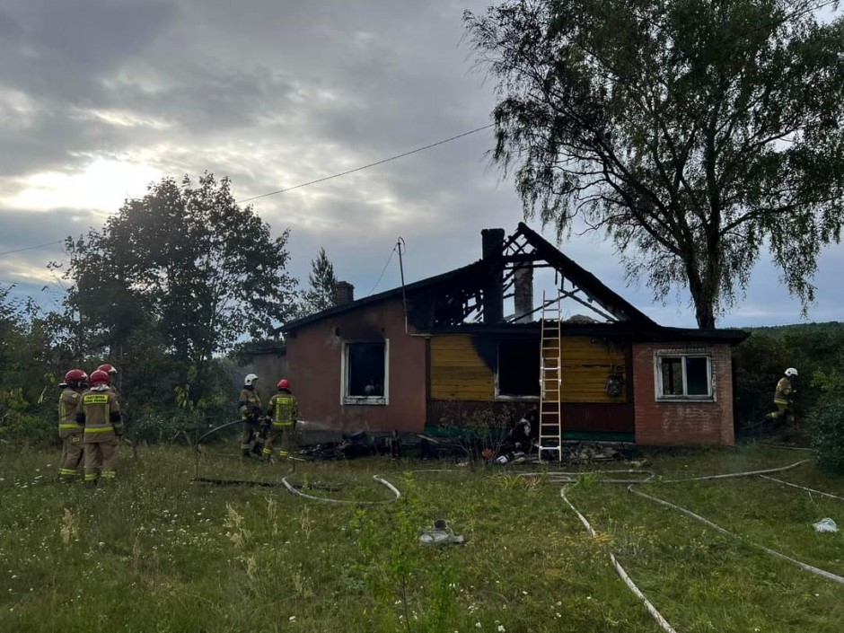 [AKTUALIZACJA] Pożar budynku w Kielcach