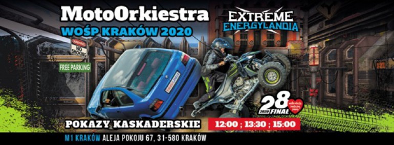 MotoOrkiestra WOŚP z Energylandiią już w tę niedzielę w Krakowie!