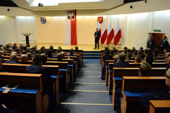 Minister Mariusz Błaszczak z wizytą w regionie. Uczestniczył w podsumowaniu Programu Modernizacji Służb Mundurowych