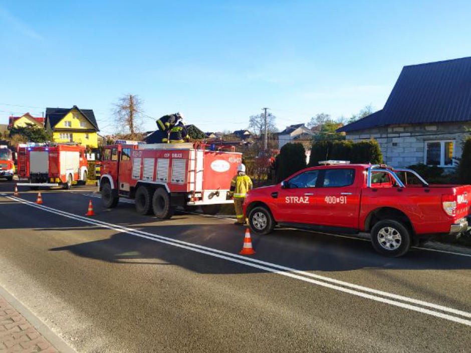 Tragiczny finał pożaru w powiecie buskim. Nie żyje kobieta