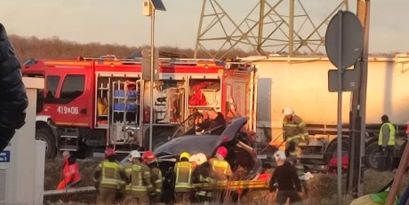 Wypadek w Małogoszczu. Jedna osoba w szpitalu