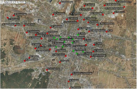 Gdzie zostaną zlokalizowane stacje dla miejskich rowerów? Miasto opublikowało mapę!