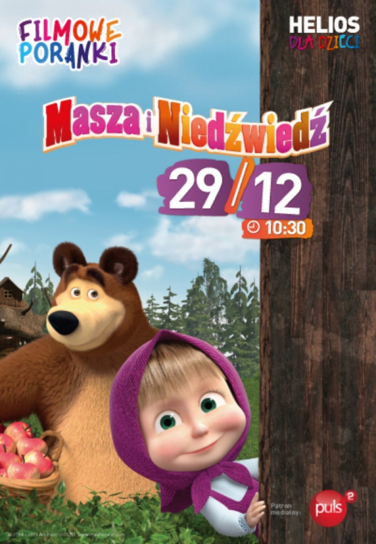 Niedziela 29 grudnia z Maszą i Niedźwiedziem w kinie Helios
