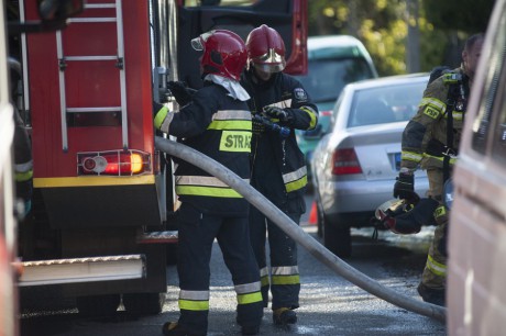 Wyciek gazu we Włoszczowie. Siedem zastępów Straży Pożarnej w akcji
