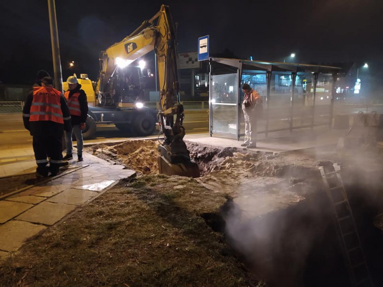 Znów awaria sieci ciepłowniczej. Bez ogrzewania kilka tysięcy kielczan