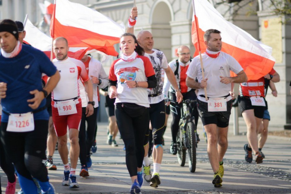 Komplet na kieleckim Biegu Niepodległości