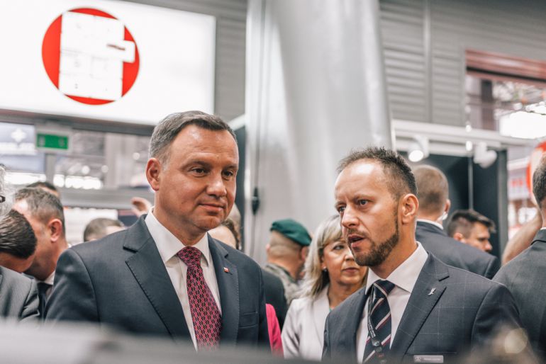 [FOTO] Prezydent Duda w Targach Kielce