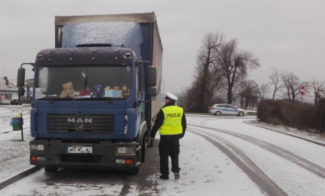 Pijany w ciężarówce