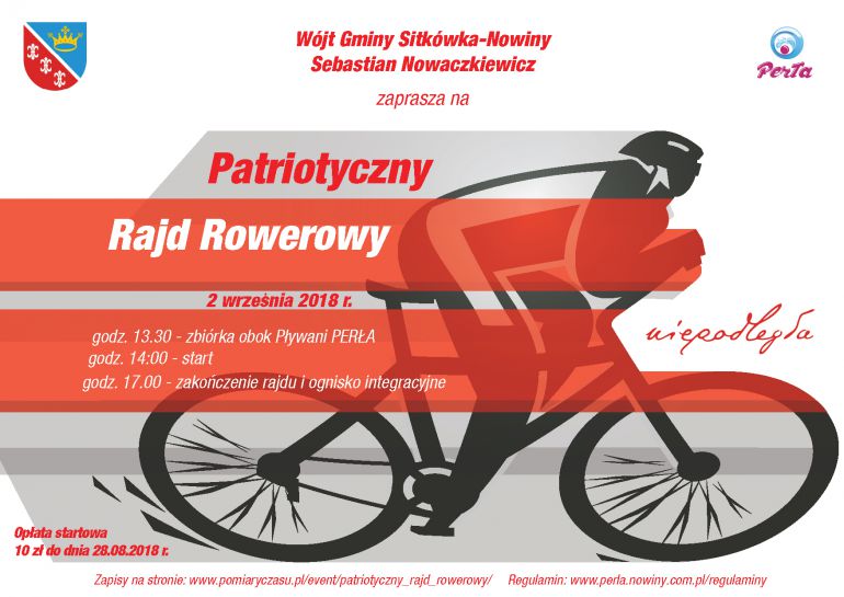 Patriotyczny Rajd Rowerowy wystartuje z Nowin