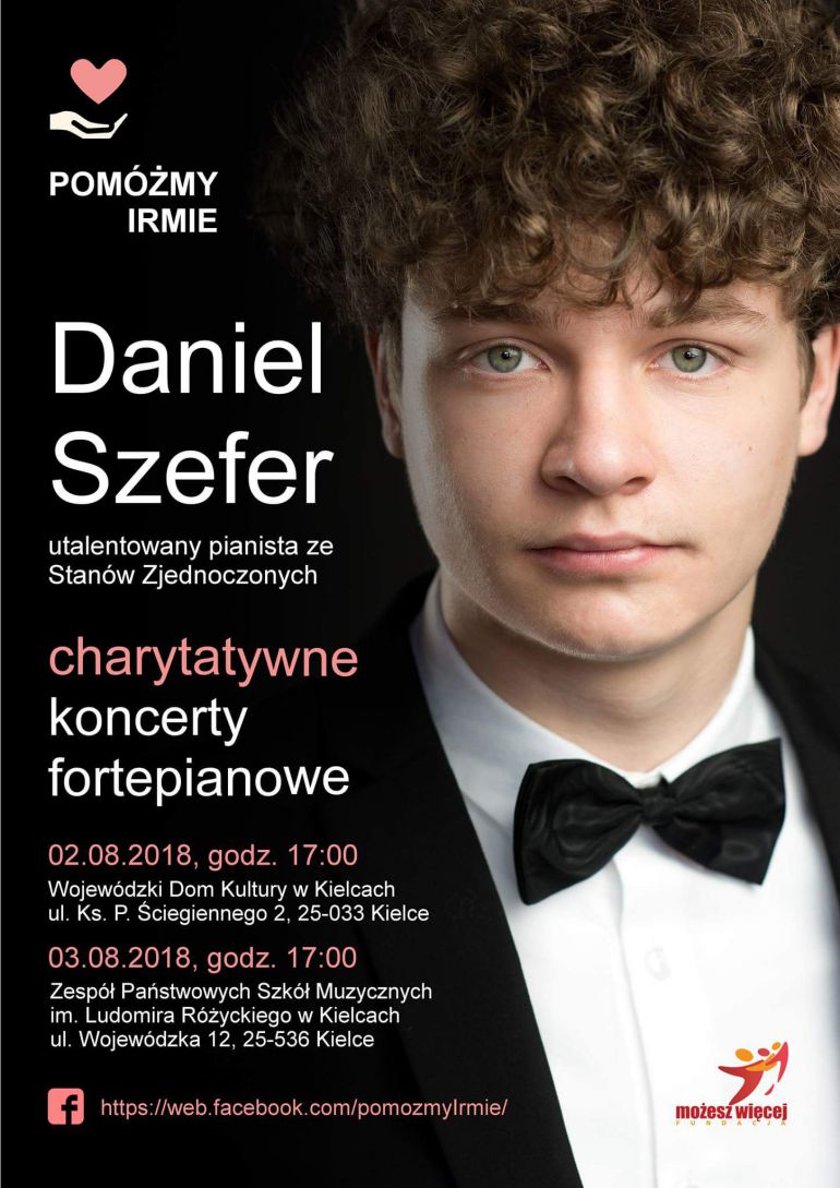 Pianista Daniel Szefer zagra dla Irmy Sumary