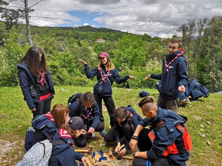 Świętokrzyscy harcerze na Monte Cassino