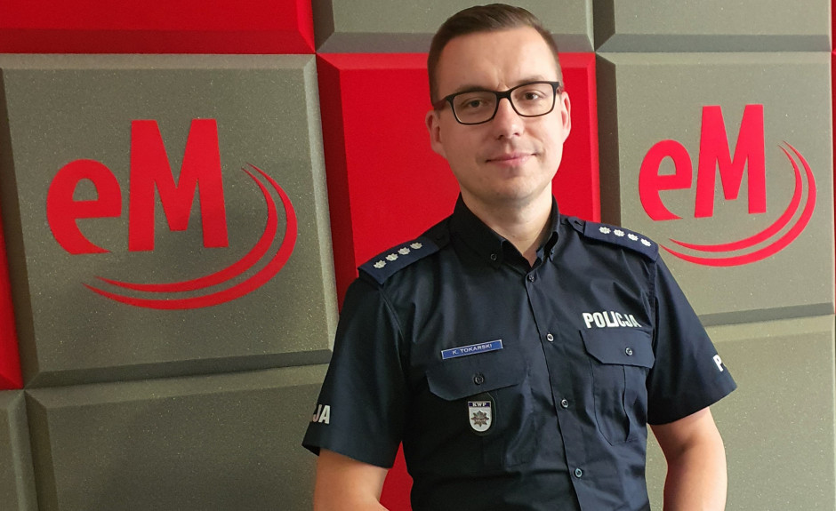 Gość radia eM: Nadkomisarz Kamil Tokarski, rzecznik świętokrzyskiej policji