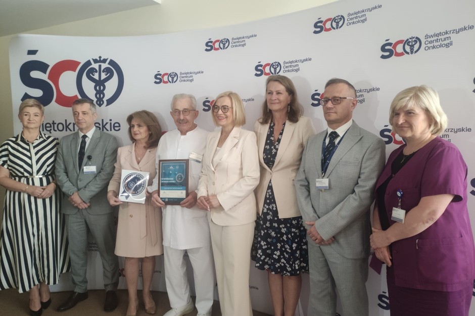 Świętokrzyskie Centrum Onkologii z certyfikatem najlepszej jakości!