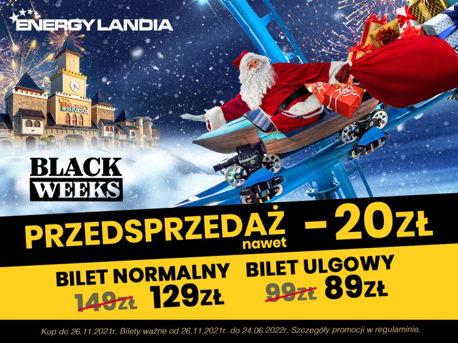 OKAZJE na Black Weeks w Energylandii!