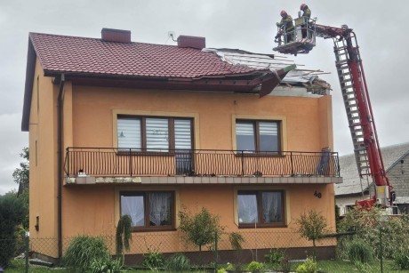 [AKTUALIZACJA] Nocne burze w regionie. Strażacy mieli pełne ręce roboty