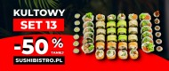 SUSHI BISTRO przecenia o połowę swój kultowy zestaw sushi - SET13!