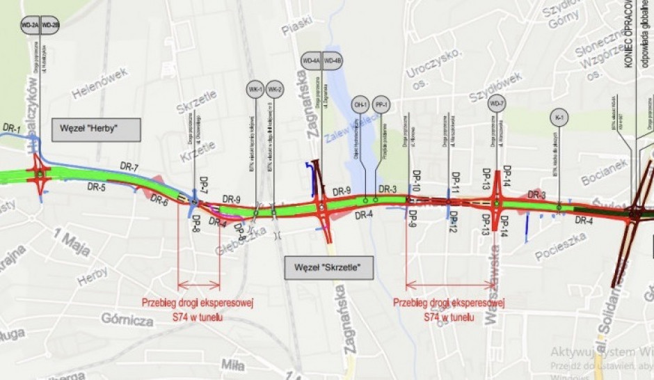 Kielecki odcinek S74 w trakcie analizowania, ale na budowę jeszcze poczekamy