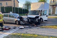 Wypadek na skrzyżowaniu w Skarżysku. Dwie osoby poszkodowane
